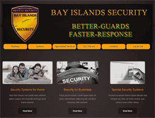 Tablet Screenshot of bayislandssecurity.com